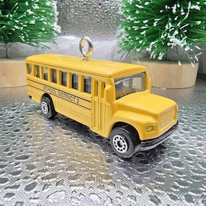 Yellow School Bus 3&quot; Christmas Tree Ornament