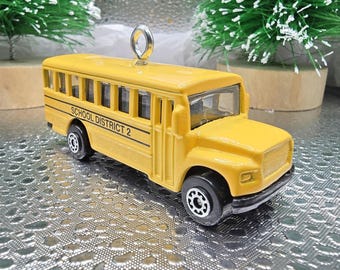 Yellow School Bus 3&quot; Christmas Tree Ornament