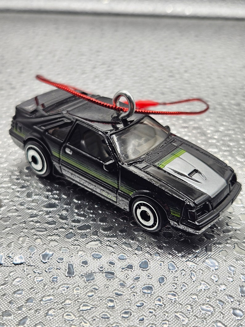 Hot Wheels 1984 Ford Mustang SVO Purple, Silver or Black Christmas tree ornament image 3