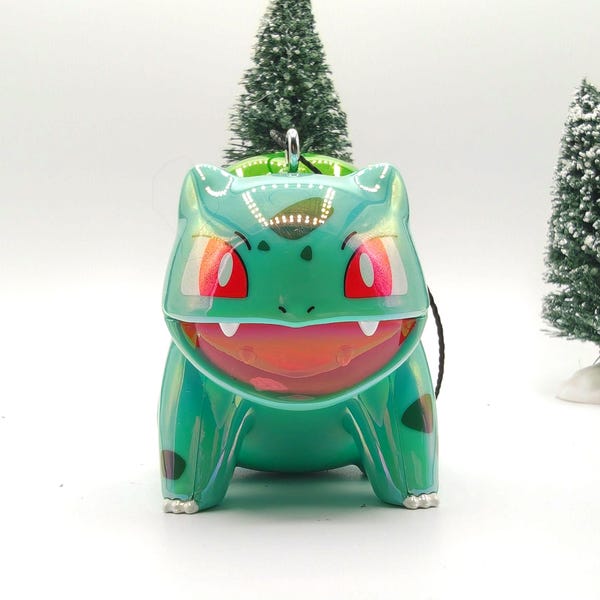 Pokémon Bulbasaur Iridescent Shine battle pose Ornament (3")