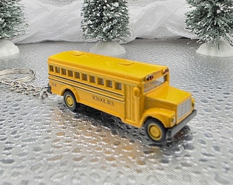Yellow School Bus Keychain (2.5")