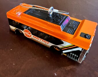 Hot Wheels Ain’t Fare city bus Diecast ORANGE ornament (3")