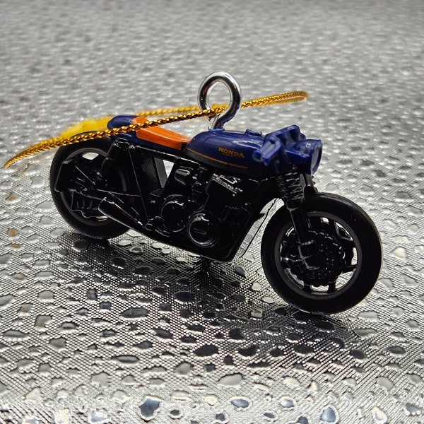 Hot Wheels Honda CB750 Cafe BLACK Christmas tree ornament