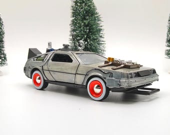 Back to the Future III Delorean Time Machine Big Car Diecast Ornament (5")