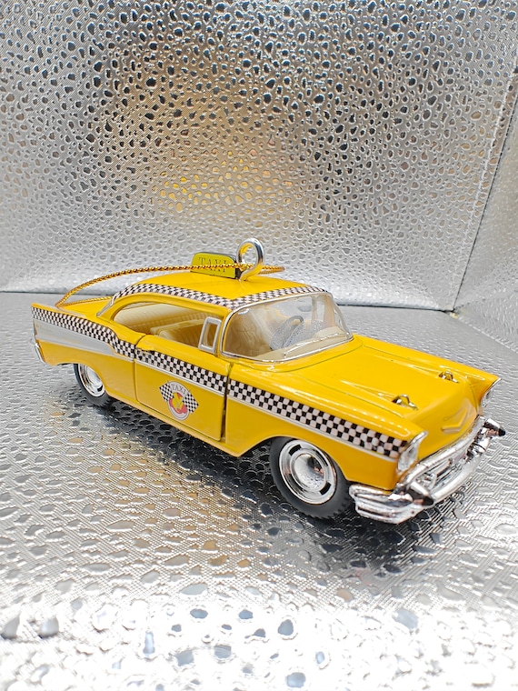 1957 Chevrolet Chevy Bel Air Taxi Cab Big Car YELLOW Christmas
