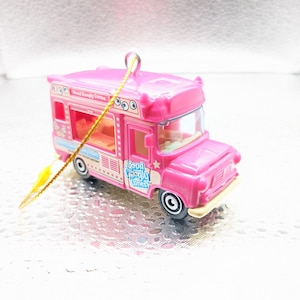 Ice Cream Truck PINK Christmas Tree Ornament