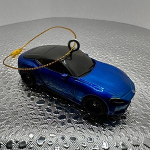 Hot Wheels 2023 Nissan Z BLUE Christmas Tree Ornament