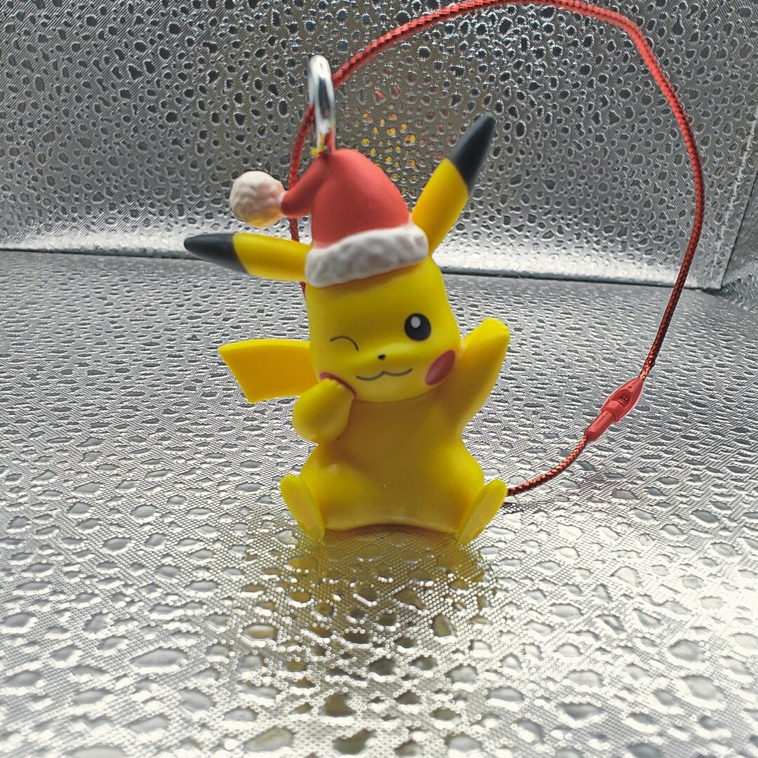 Pokémon Pikachu Santa Hat Christmas Tree Ornament Etsy