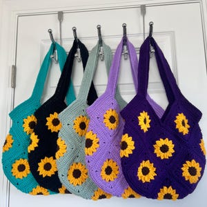 Sunflower Tote Bag Crochet