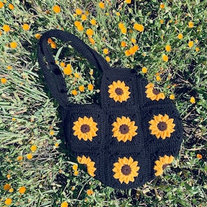 Sunflower Tote Bag Crochet