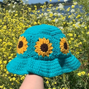 Sunflower Bucket Hat Crochet