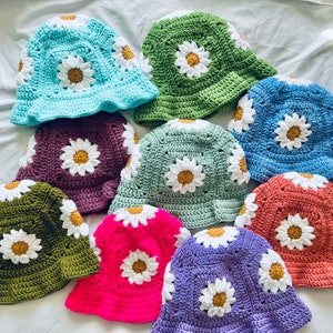 Daisy Bucket Hat Crochet