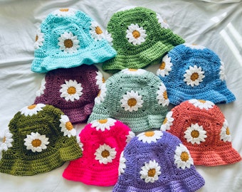 Daisy Bucket Hat Crochet