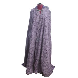 Purple Spider  Floor Length Hooded Cloak perfect for medieval, renaissance, cosplay, fantasy, Halloween, witch wear