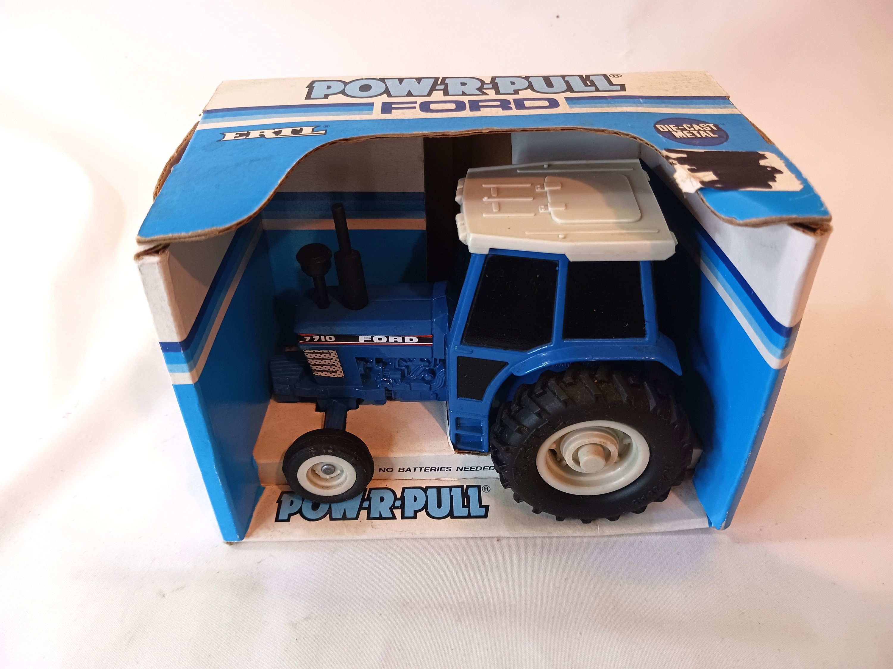 1986 Vintage ERTL Ford 7710 Pow-r-pull 1:32 Scale Replica Die-cast