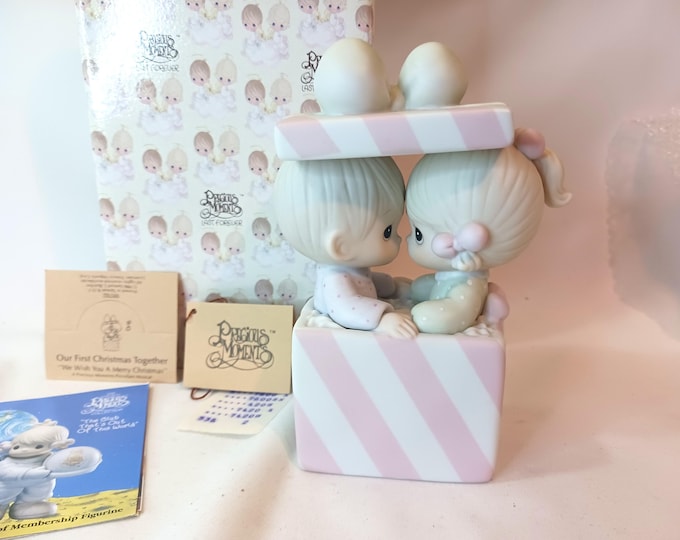 Vintage 1986 Enesco Precious Moments "our First Christmas Together ...