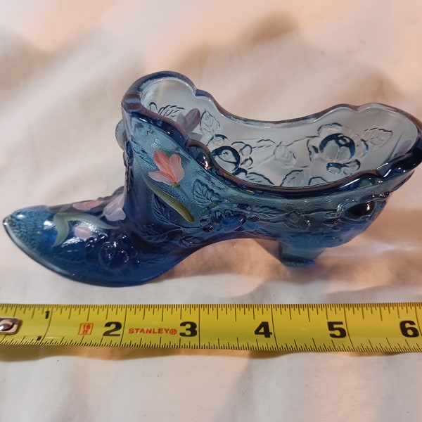 Fenton Glass Shoe Etsy