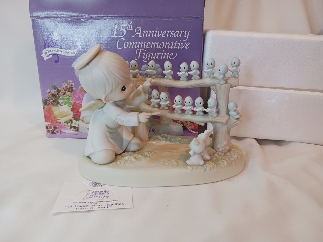 Vintage Precious Moments Special 15th Anniversary Commemorative ...