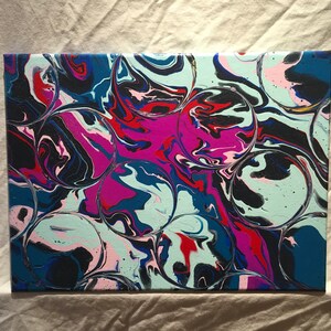 Melting Chaos Acrylic Pouring
