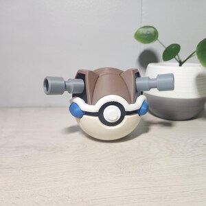 Blastoise Inspired Pokémon Pokéball Fidget Display Toy, 3D Printed Water Collectible