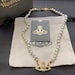 New In Box Vivienne Westwood gold Pearl Choker Necklace Mini Bas Relief