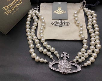 Vivienne Westwood Gold Lucrece Pearl Pin Necklace - Etsy 日本