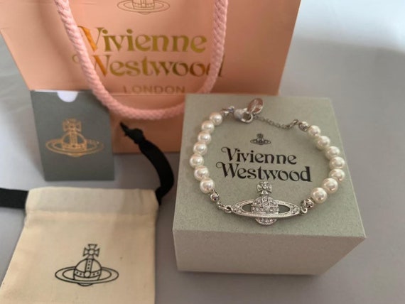 New In Box Vivienne Westwood Silver Mini  Orb Pea… - image 1