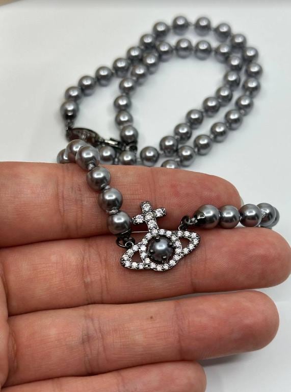 Vivienne Westwood Olympia Pearl Choker Necklace - Etsy