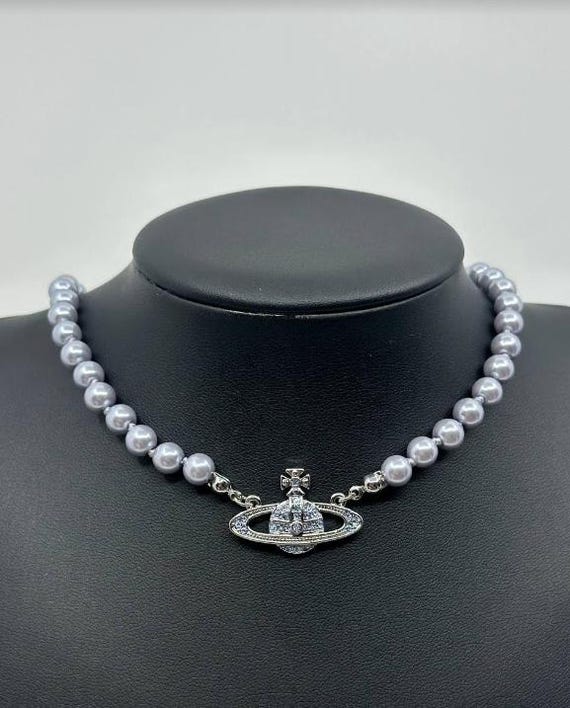 Vivienne westwood necklace pearl orb discount