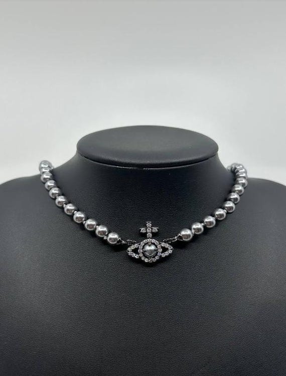 Vivienne Westwood Olympia Pearl Choker Necklace - Etsy