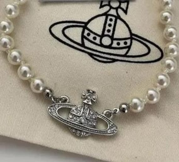 【Vivienne Westwood】Mini Bas Relief Pearl Choker シルバー s-l400.jpg