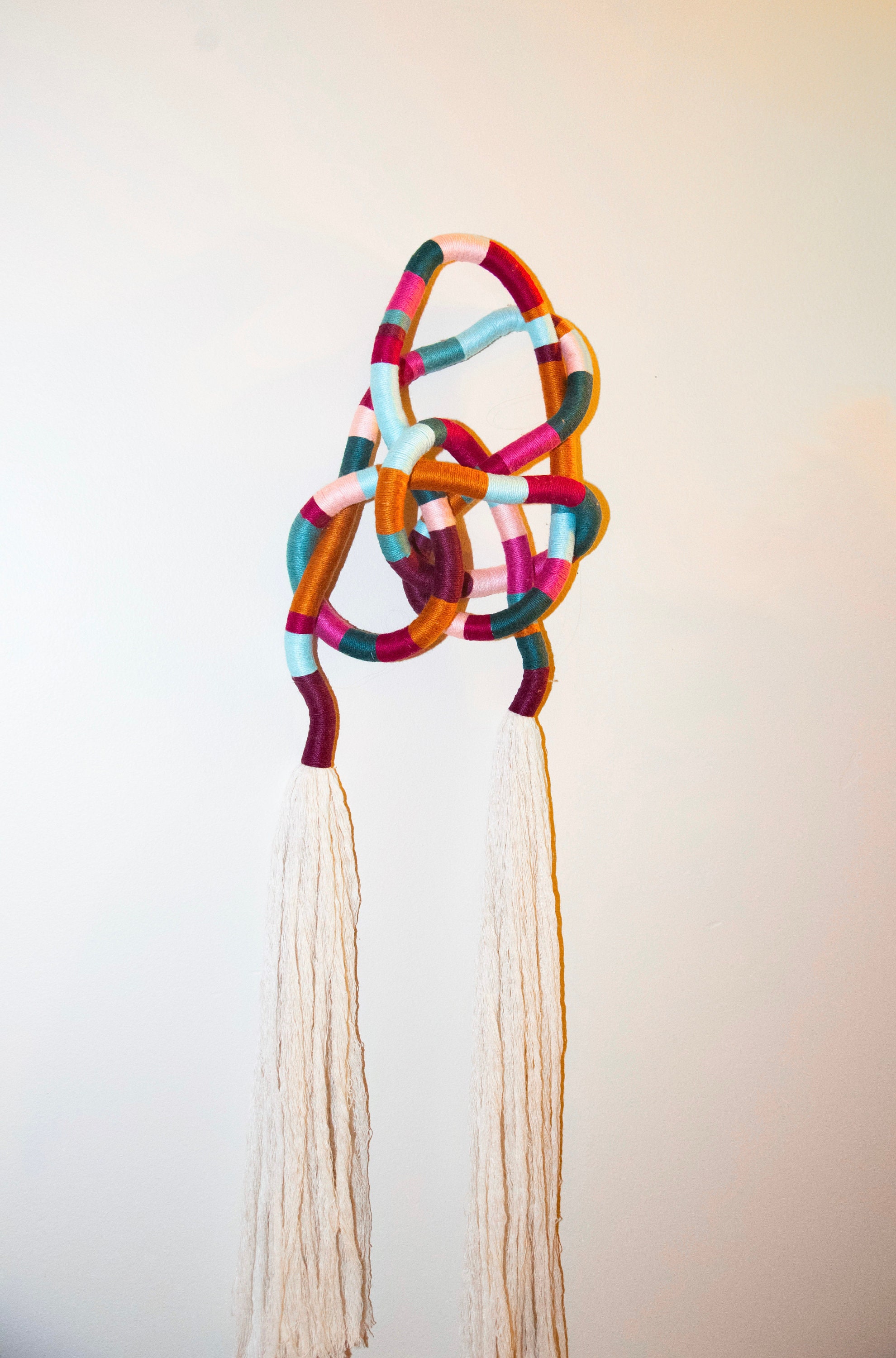 Fiber Art | Eclectic/Modern Wall Art | Large Abstract Knotted Wall Hanging [Custom Colors] **NEW COLOR OPTIONS**