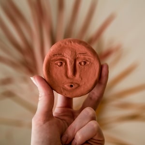 Ceramic Face Incense Holder