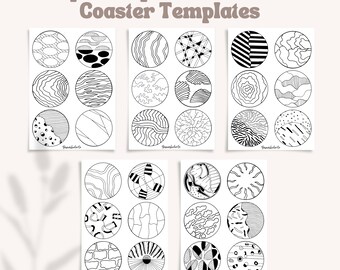 Modelo de porta-copos de agulha perfurada, padrão de PDF para tapete de caneca perfurada, padrão de tapete de caneca perfurada para impressão para iniciantes, arte com fios