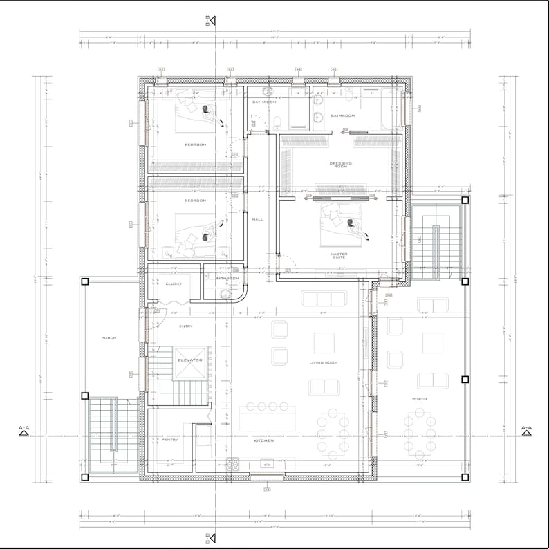 Custom Plan, Modern House Plan Design by Rastarchitecture - Etsy