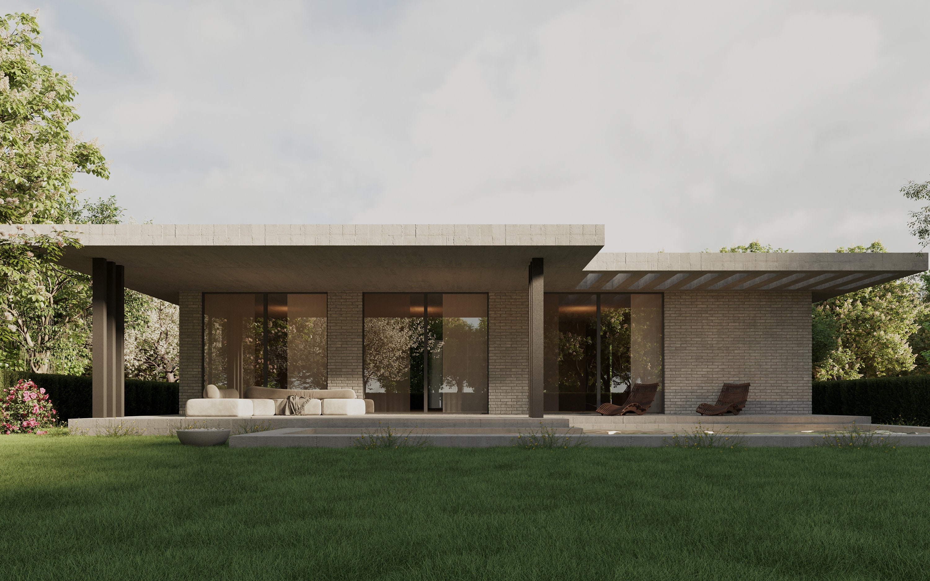 Minimalist Modern Bare House Plan Single Story House 3 Etsy UK