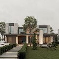 Mediterrenian Style Open Concept House Plan, 4 Bedroom, 4.5 Bathroom, With Free Original CAD File (Metric & Imperial Units)