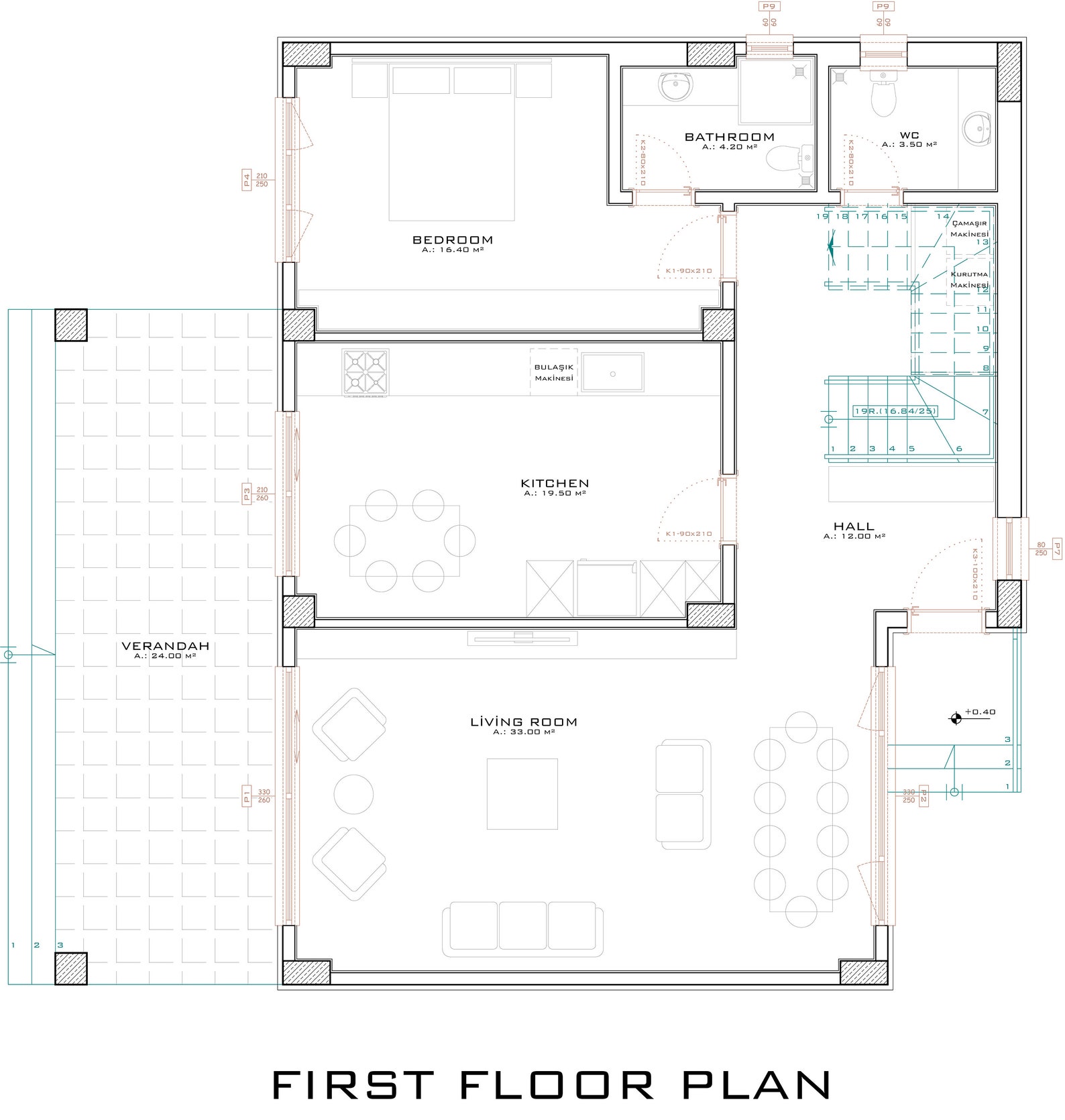 Modern 3 Bedroom House Plan With CAD File (metric & Imperial) - Etsy