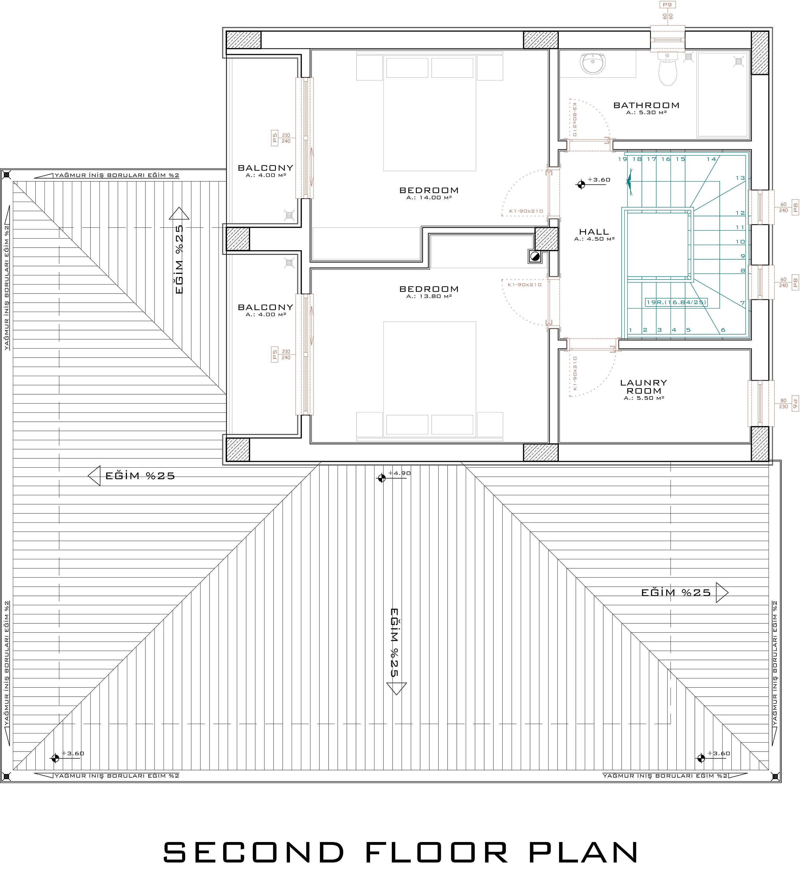 Modern 3 Bedroom House Plan With CAD File (metric & Imperial) - Etsy