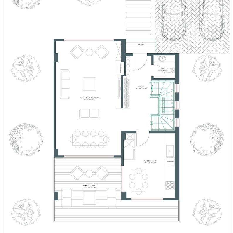Custom Plan, Modern House Plan Design by Rastarchitecture - Etsy