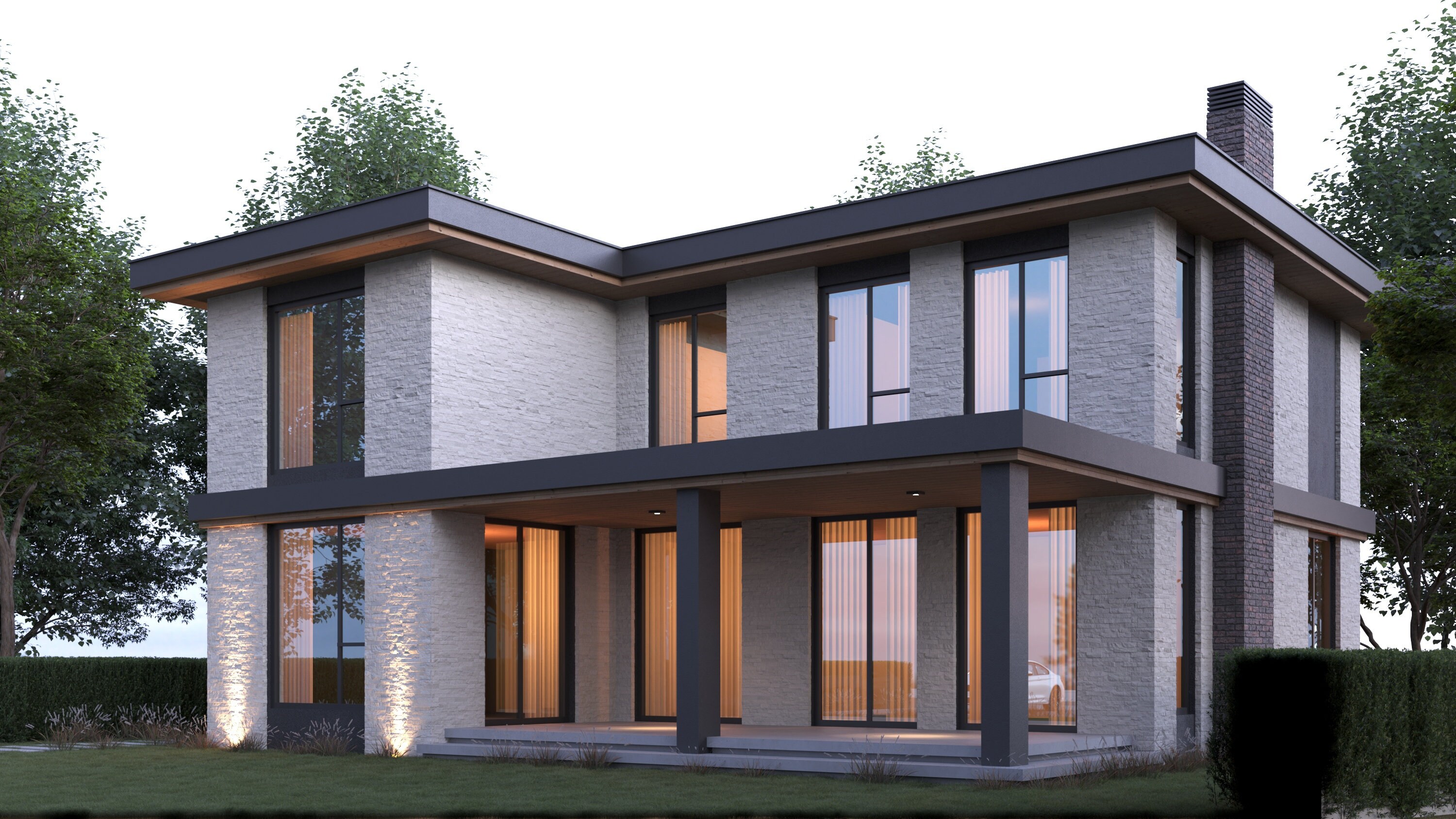 Modern 4 Bedroom Duplex House Plan With CAD File (metric & Imperial) - Etsy