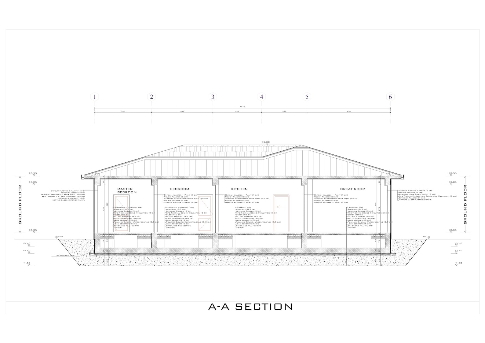 Modern 4 Bedroom House Plan: Single Story Home Design (CAD File) - Etsy