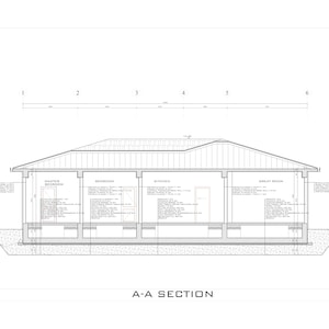 Modern 4 Bedroom House Plan: Single Story Home Design (CAD File) - Etsy