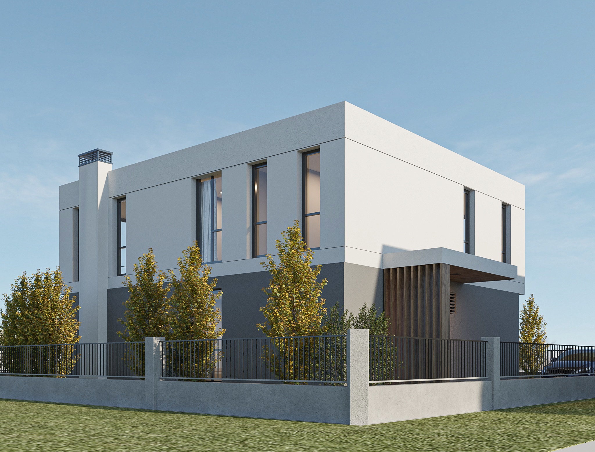 Modern 4 Bedroom 4 Bathroom House Plan With CAD File (metric & Imperial ...