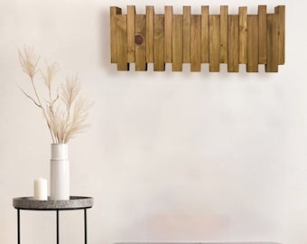 Piano Coat Rack, Wooden Wall Coat Rack, Wall Mounted Coat Rack, Clothing Rack, Hat Rack, Wood Horizantal Coat Rack, Boho Decor, Kleiderhaken