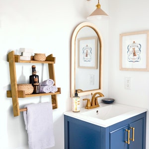MINORI 17 Bathroom Shelf for Bathroom Decor, Wall Mount Bathroom Orga –  Wallniture