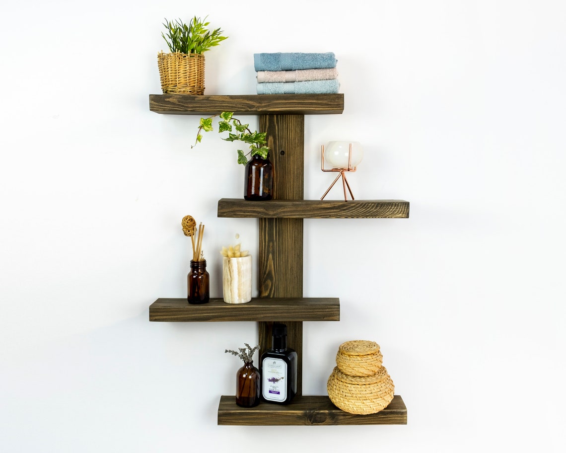 Floating Shelf Bathroom Shelf Plant Stand Spice Rack Boho - Etsy