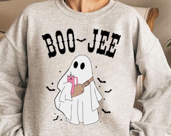 Boo- Jee Tshirt Fall Halloween Inspired PNG, Design Download Print, Cute Ghost Digital Design, Funny, Halloween Design, Sublimation, DTF