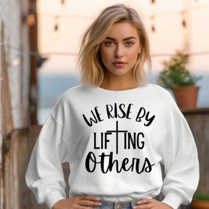 We Rise By Lifting Others SVG, PNG, Cut File, Silhouette Cameo, Cricut, Files for Vinyl, Screen Print, DTF, Printing Digital Download