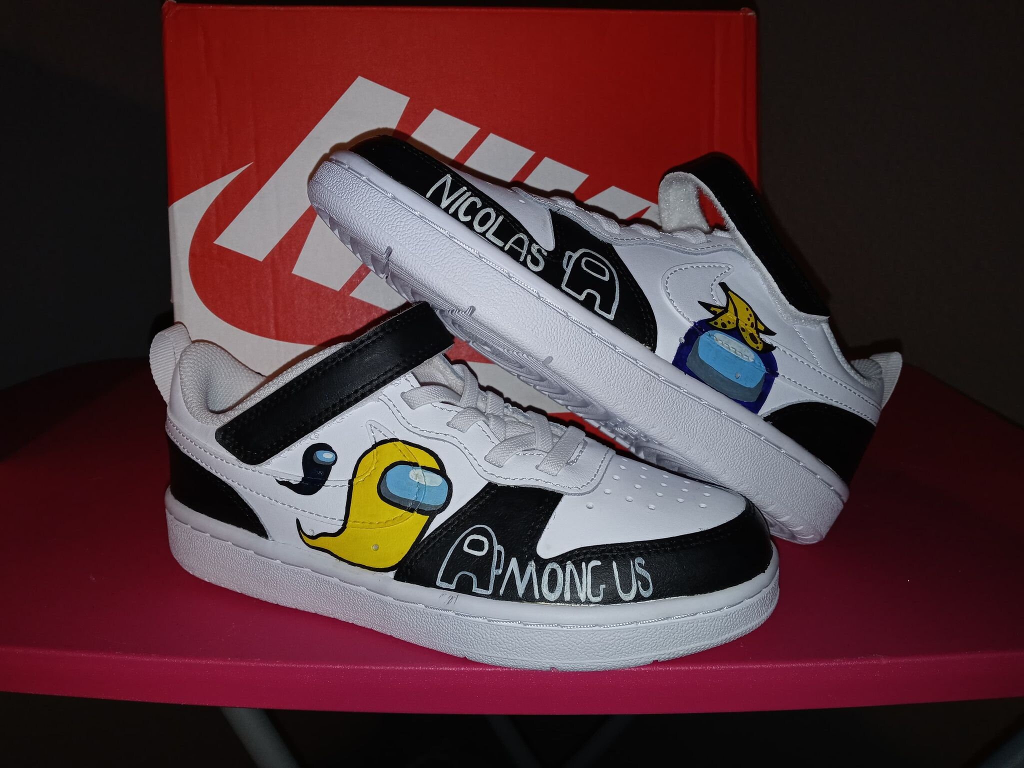 among us painted shoes